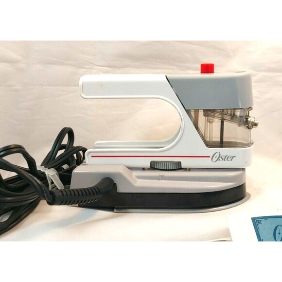 Vintage Oster Travel Iron Spray Mini Iron Dual Voltage 120/240 Orig Box White - Picture 4 of 10